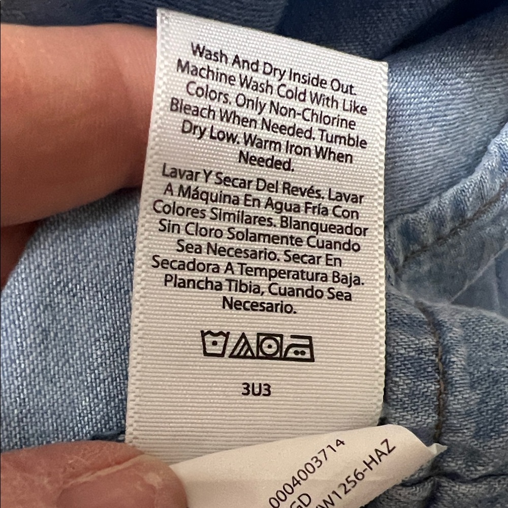 Sofia By Sofia Vergara Blue Button Down Shirt - image 4